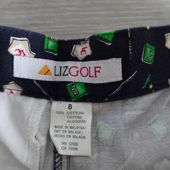 Liz Golf Vintage 90s Graphic Putter High Rise Baggy Wide Leg Shorts Small - Picture 3 of 8